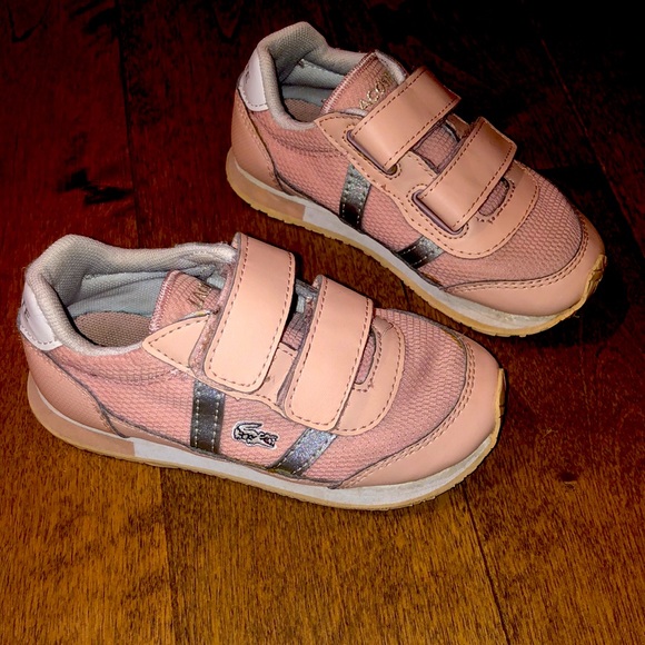 Lacoste Toddler Velcro Sneakers - Size EUR 25 / US 9 - Picture 2 of 6